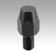 Feet with threaded pin, Form A smooth seating face