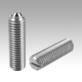 Spring plungers with slot and ball, stainless steel, long version, standard spring force