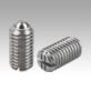 Spring plungers with slot and ball, stainless steel, strong spring force