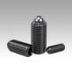 Spring plungerswith hexagon socket and ball, steel
