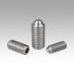 Spring plungerswith hexagon socket and ball, stainless steel