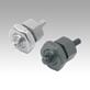 Indexing plungers, steel or stainless steel, short version, with threaded pin, Form F with lockut