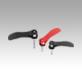 Cam levers, plastic, adjustable with external thread, plastic thrust washer and steel or stainless steel stud