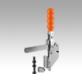 Toggle clamps vertical with angled foot and full holding arm