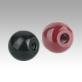 Ball knobs, smooth, DIN 319 enhanced, Form C, with molded thread