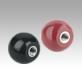 Ball knobs smooth DIN 319 enhanced, Form E, with tapped bush