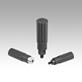 Plastic cylindrical grips, revolving