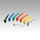 Clamping levers, die-cast zinc with internal thread and protective cap, threaded insert stainless steel