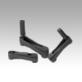 Crank handles with safety grip, without keyway