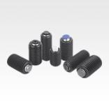 Self-aligning pads adjustable, with O-ring, exchangeable inserts and hexagon socket