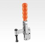 Toggle clamps vertical with straight foot and fixed clamping spindle