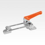 Toggle clamps latch horizontal with catch plate