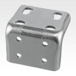 Angle bracket electro zinc-plated and passivated steel