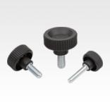 Knurled screws plastic