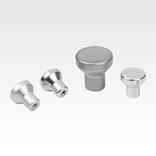 Mushroom knobs with internal thread, steel, stainless steel or aluminium