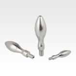 Machine handles, fixed, DIN 39 Form E, stainless steel
