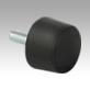 Rubber impact buffers, conical