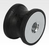 Rubber buffers type CT tapered