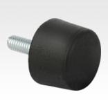 Rubber impact buffers, conical