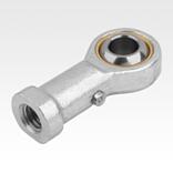 Rod ends with plain bearing, internal thread, steel, DIN ISO 12240-1
can be re-lubricated