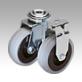 Appliance swivel and fixed castors with solid rubber tyres, standard version