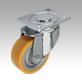 Steel plate swivel castors with Extrathane® tread, heavy duty version