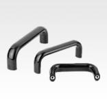 Pull handles, oval plastic