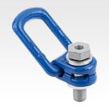Hoist rings, steel, 360° rotation grade 10