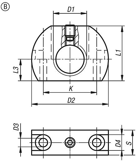 Haltestücke Form B