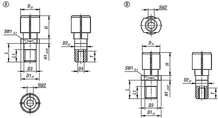 Mandrel collet for small bores