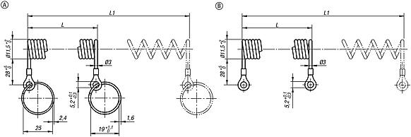 Safety spiral cables