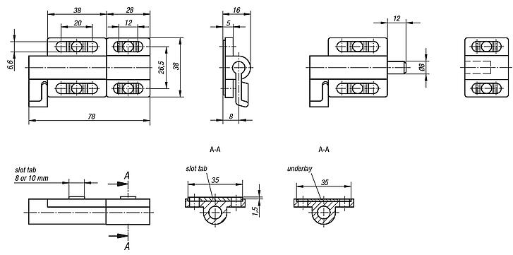 Barrel slide bolts