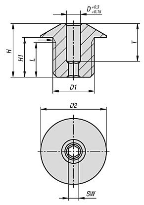 Positioning bushes for indexing plungers