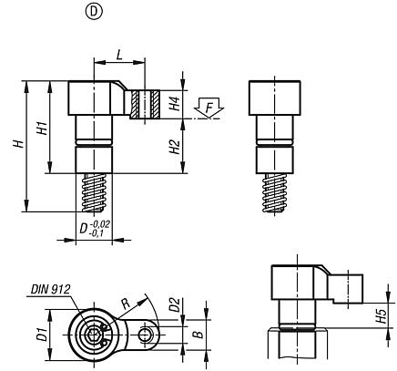 Spannhaken mini Form D