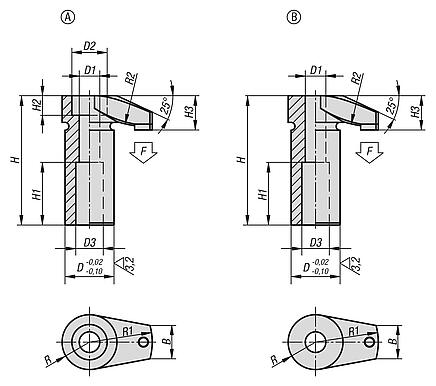 Spannhaken mit Schoneinsatz