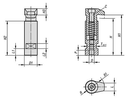 Spannhaken mit Bund