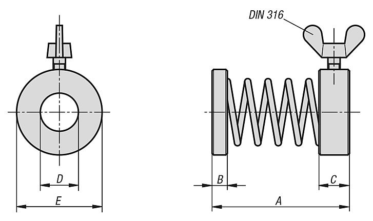 Clamp springs