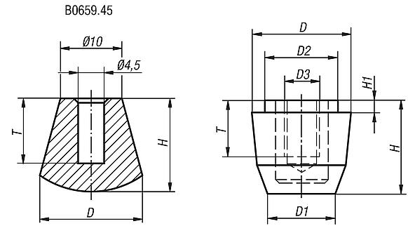 Druckstücke aus Neopren