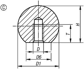 Kugelknöpfe DIN 319 Form C