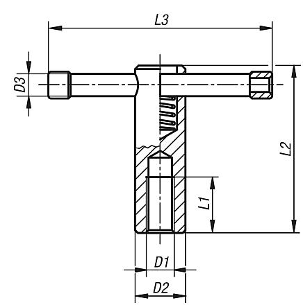 Knebelmuttern mit losem Knebel DIN 6307