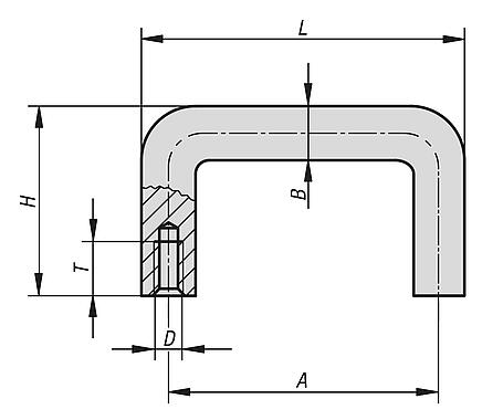 Fingergriffe Aluminium
rund