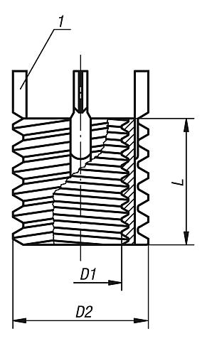 Threaded inserts