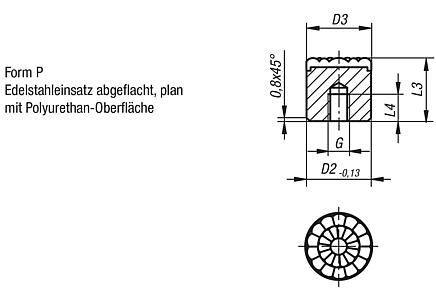 Einsätze rund Form P