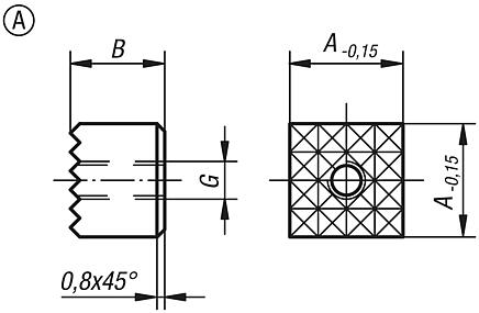 Grippers quadratisch Form A