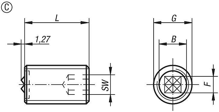 Grippers verstellbar Form C