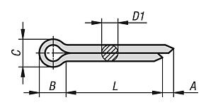 Split pins DIN EN ISO 1234