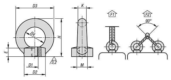 Ringmuttern DIN 582