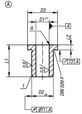 Bundbohrbuchsen Edelstahl DIN 172, Form A