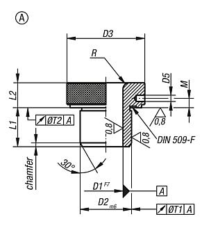 Drill bushes push-in DIN 173 