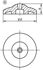 Teller für Stellfüße ECO Form A